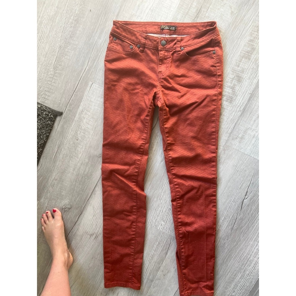 Prana women's‎ orange print Jeans 2/26 in
